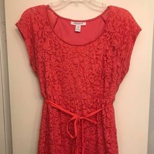 Lace Peplum Maternity Top